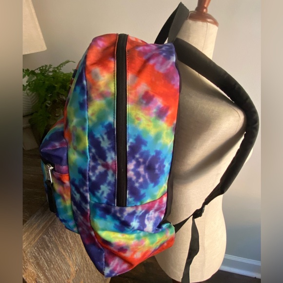 Vintage Jansport Classic Tie Dye Y2K 90s Hippie Backpack - Picture 4 of 7